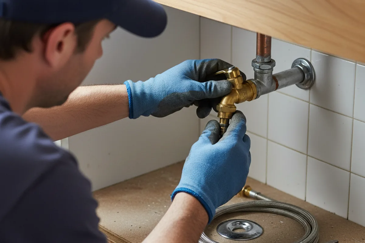 Shutoff valve and fitting work during Emergency Plumbing in Coopers Plains
